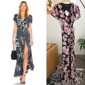 NWT Anthropologie Yumi Kim Spring Street Wrap Maxi Dress
